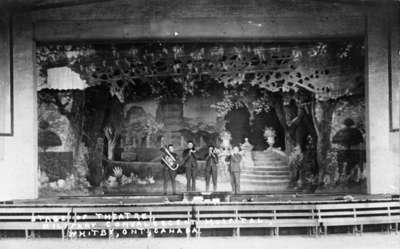 Recreation Hall Stage, Military Convalescent Hospital, 1918