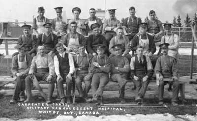 Carpenters at the Military Convalescent Hospital, 1918