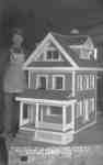Soldier with With Model House at Ontario Hospital Whitby, c.1918