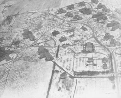 Aerial View of Ontario Hospital Whitby, 1929