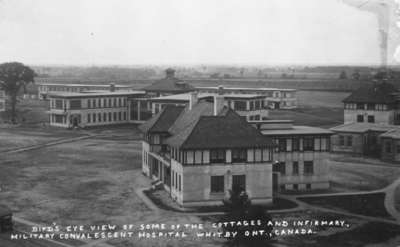 Cottages and Infirmary looking North West at Military Convalescent Hospital, 1918