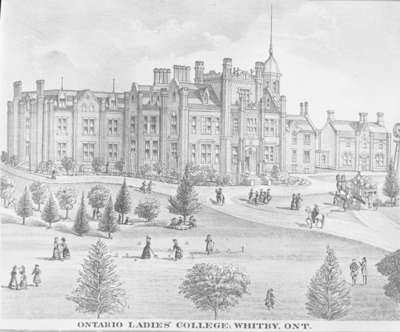 Ontario Ladies' College Exterior, 1877