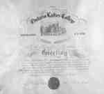 Ontario Ladies' College Diploma, 1881
