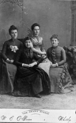 Students of the Ontario Ladies' College, April 1889