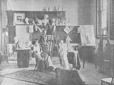 Art Studio at the Ontario Ladies' College, 1899