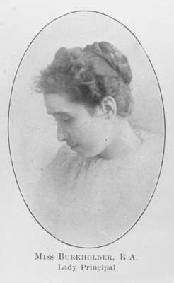 Miss Nettie Burkholder, 1906