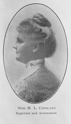 Mary Louise Copeland, 1906