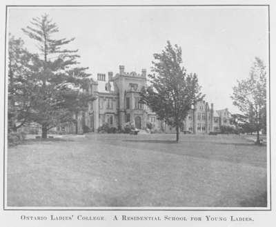 Ontario Ladies' College, 1914