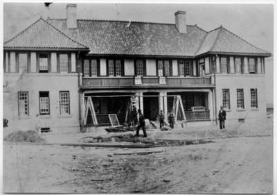 Cottage Under Construction, Ontario Hospital Whitby, c.1916