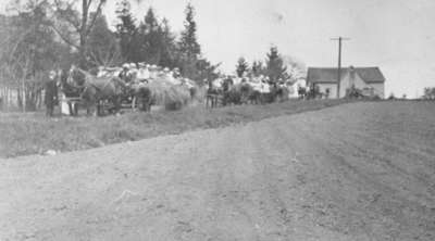 Hay Ride at Ontario Ladies' College, c.1918-1920