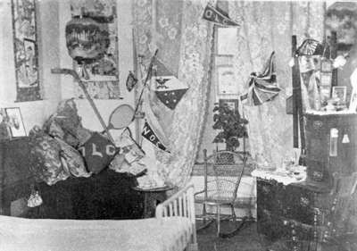 Student Room at Ontario Ladies College, 1905