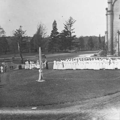 May Pole Dance at Ontario Ladies' College, May 1912