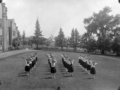 Ontario Ladies' College Baton Exercises, May 1919