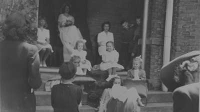 Ontario Ladies' College May Queen and Attendants, May 1945