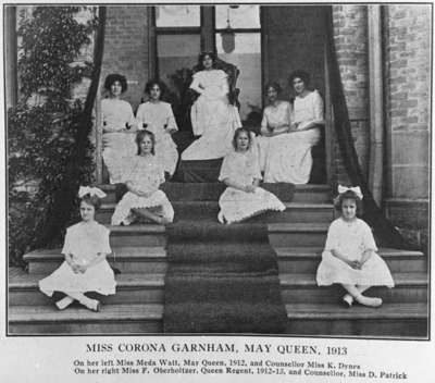 May Court Members at Ontario Ladies College, May 1913