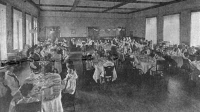 Dining Room at Ontario Ladies' College, May 1917