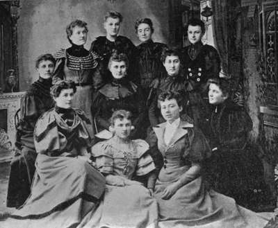 Editorial Staff of &quot;The Sunbeam&quot; at Ontario Ladies' College, 1893