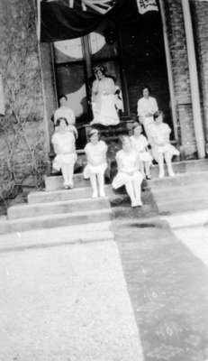 May Queen and Her Court at Ontario Ladies' College, May 1924