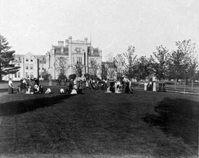 Tennis Players at Ontario Ladies College, c.1887