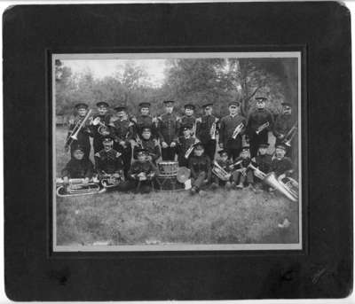 34th Regiment Band at Niagara-on-the-Lake Camp, c. June 1908