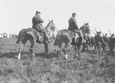 116th Battalion Soldiers at Military Review, 1916