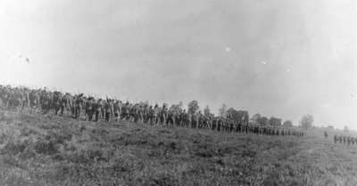 116th Battalion Soldiers at Military Review, 1916