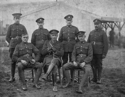 Officers of the 116th Battalion in Folkestone, England, c.1916