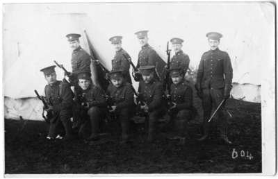 Group of Soldiers at Camp, c.1917