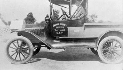 Truck presented to 182nd Overseas Battalion by the citizens of Mara Township, c.1916