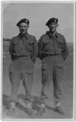 Portrait Photographic Postcard of Alex Brown and Thomas Donohue