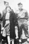 Photo of Don Sturgess, Art Ashton and an unidentified woman