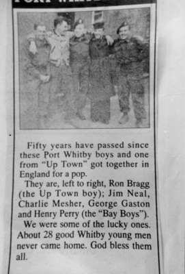 Photo of Newspaper Clipping about Port Whitby Boys