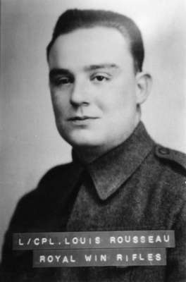 Portrait Photograph of Lieutenant Corporal Louis Rousseau