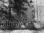 Group Portrait of 19th Battalion Toronto Branch No. 122, Ontario at All Saints' Church, Whitby, October 1936