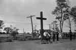 Dedication of cross at Legion Plot in Groveside Cemetery, 1936