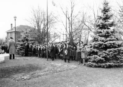 Armistice Service at Cenotaph, November 1939