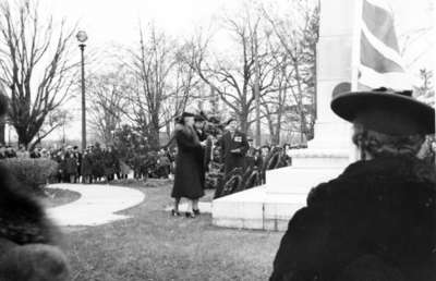 Armistice Service at Cenotaph, November 1939