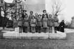 Brownies at Cenotaph on Remembrance Day, November 1939