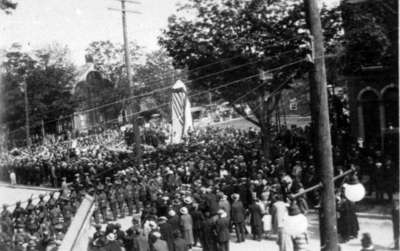 Ceremony for dedication of the cenotaph, 1924