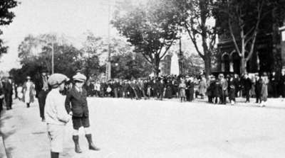 Ceremony for dedication of the cenotaph, 1924