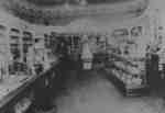 Interior of Allin's Drug Store, c.1904.