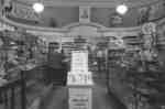 Interior of Allin's Drug Store, April 3, 1940.