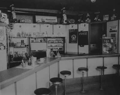 Interior of Dundas Lunch, 1936