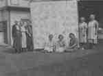 Officers of Daughters of England Lodge with quilt, c.1935