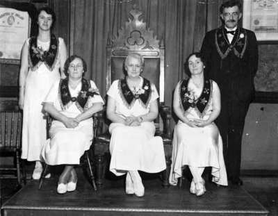 District Installation Team Members for Daughters of England Lodge, c.1935