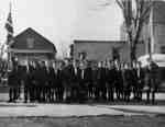 Cub Pack on Byron Street Remembrance Day, November 11, 1948