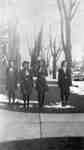 Girl Scouts (Girl Guides) Outside Whitby United Church, c.1940