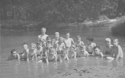 Children at IODE Day Camp at Camp Hood, c.1946-1947