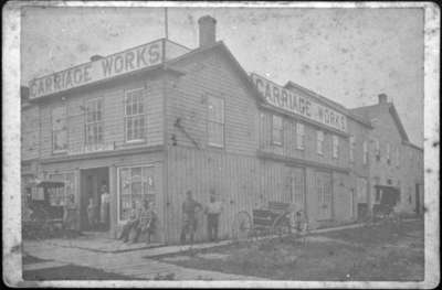 Toms and Newport's Carriage Works, c.1875.