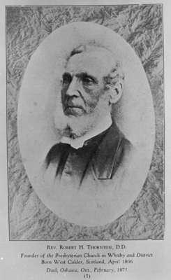 Reverend Robert Hill Thornton, c. 1874.